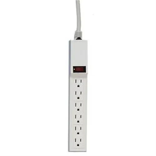 Compucessory Compucessory 55157 6-Outlet Power Strip 15 ft Cord Gray — product photo