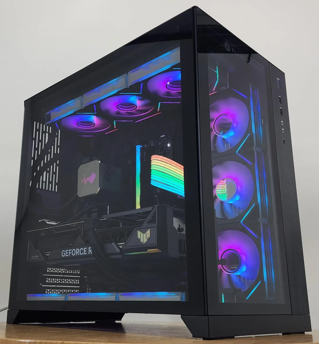 Custom Custom Ryzen 7 9700X 16GB DDR5 1TB NVME RTX 4080 360mm AIO gaming PC — product photo