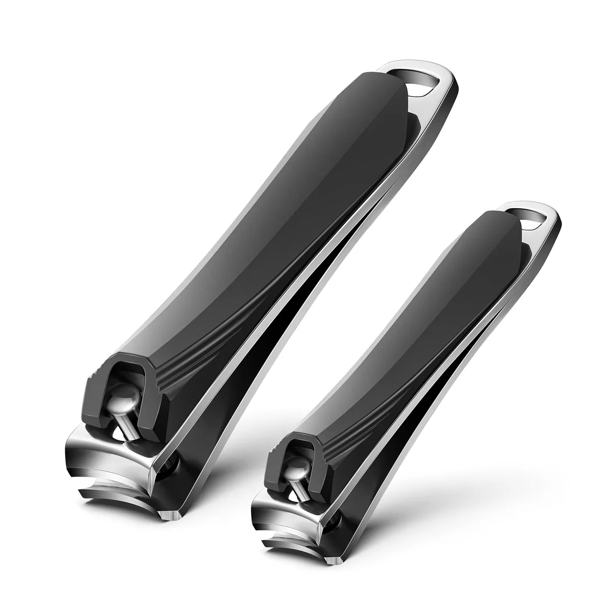 No Sew No Sew Nail Clippers 2 Pack Stainless Steel Matte Black — product photo