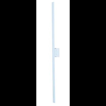 White aluminum outdoor wall sconce, two-light, 4.5-inch wide