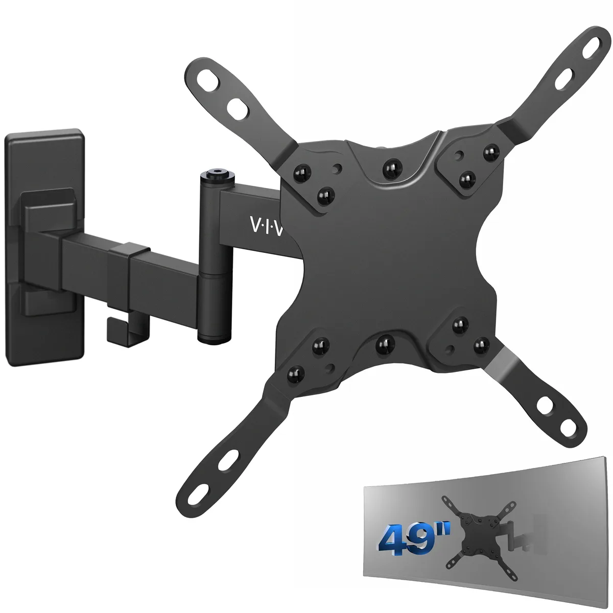 VIVO VIVO full-motion ultrawide monitor wall mount 49 inch 44 lbs — product photo