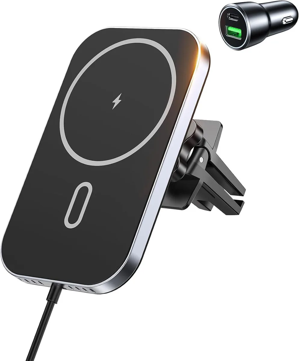 Hamzan Hamzan MagSafe Car Charger 360° Rotation Air Vent iPhone 12-17 Series — product photo