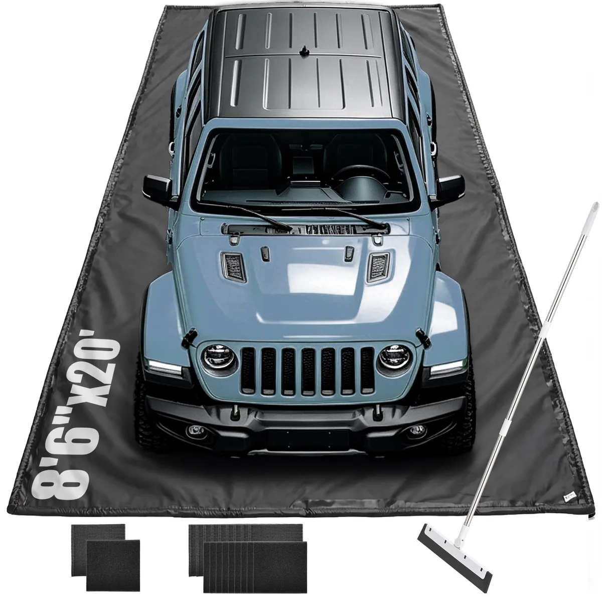 Yescom USA, Inc. Yescom USA, Inc. Garage Containment Mat 20' x 8'6" 610g/m² PVC — product photo