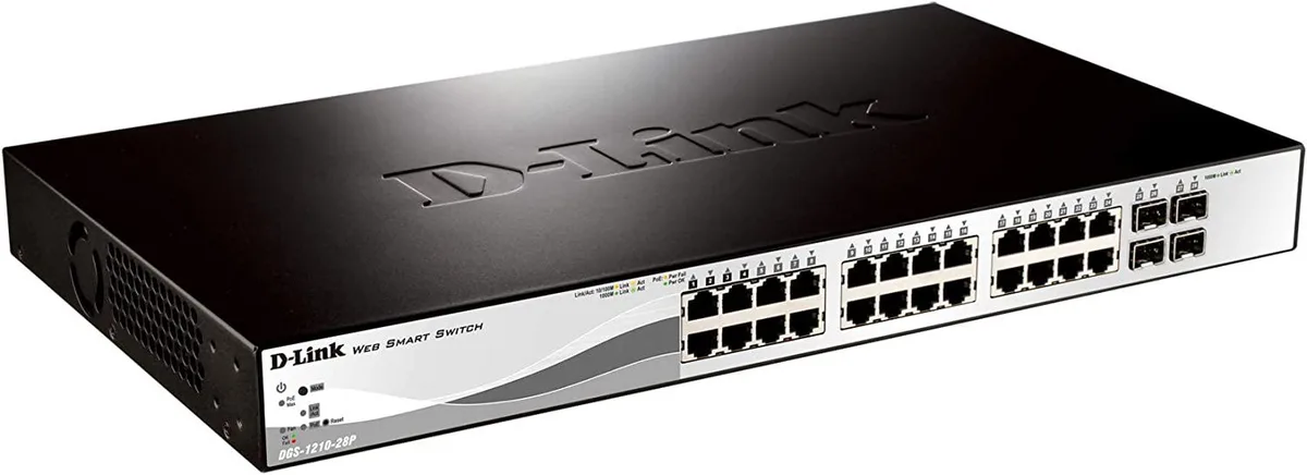 D-Link D-Link DGS-1210-28P 28-port PoE+ network switch — product photo