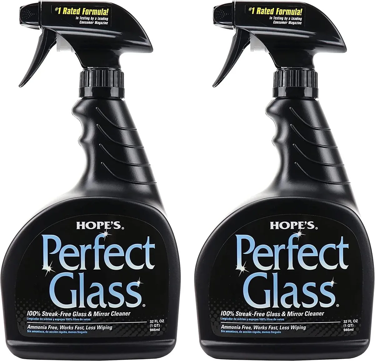  HOPE'S Perfect Glass Cleaner 32 fl oz Pack of 2 — product photo