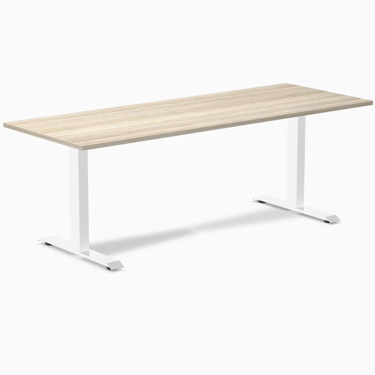 Desky Desky Zero Laminate Office Desk Classic Oak White 78.7 x 29.5 in — product photo