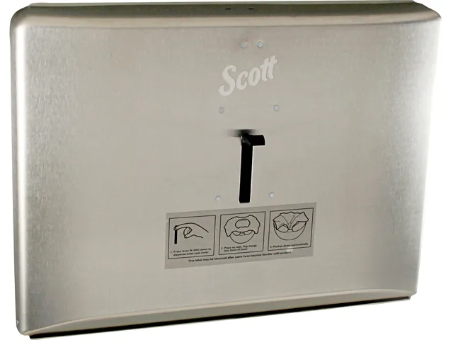 Scott Scott KCC09512 Toilet Seat Cover Dispenser Stainless Steel 16.63" x 12.25" x 2.5 — product photo