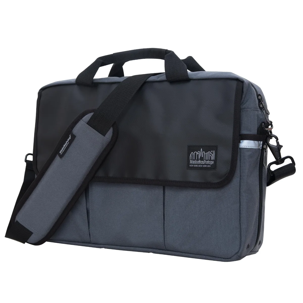 Manhattan Portage Manhattan Portage Webb Convertible Laptop Briefcase 15" Grey — product photo