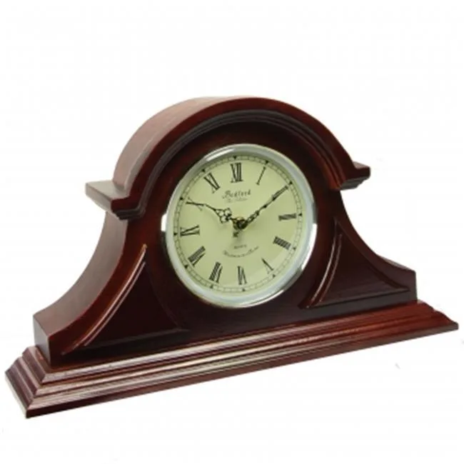 Bedford Clock Collection Bedford Clock Collection BED1430RW Redwood Mantel Clock — product photo