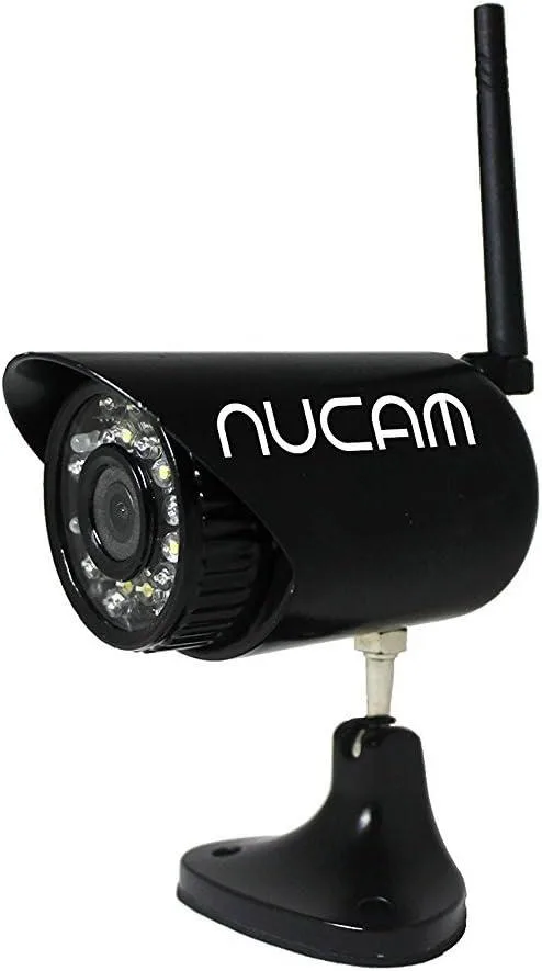 Compact wireless backup camera with magnetic metal housing and built-in battery