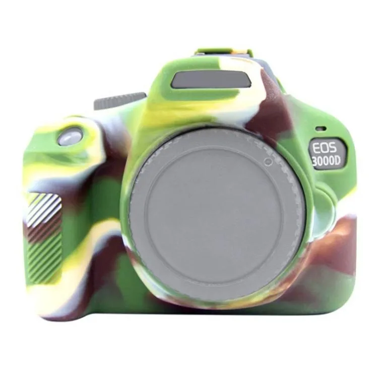 eForChina eForChina Soft Silicone Protective Case for Canon EOS 3000D / 4000D Camouflage — product photo