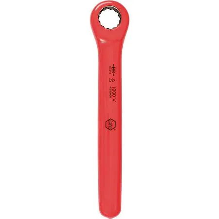 Wiha insulated ratcheting box wrench 19 mm chrome alloy steel