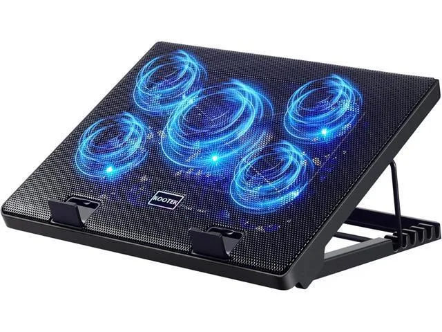 LORDWORLD LORDWORLD laptop cooling pad 5 fans 12-17 inch blue — product photo
