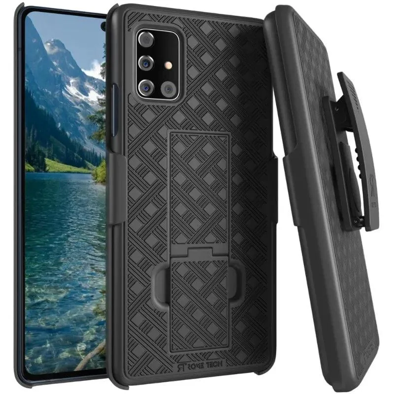 Rome Tech Rome Tech Galaxy A51 5G / UW Belt Clip Holster Case Black — product photo