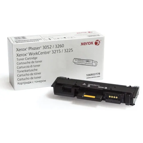 XEROX Xerox 106R02778 Black Toner Cartridge 3000 Pages — product photo