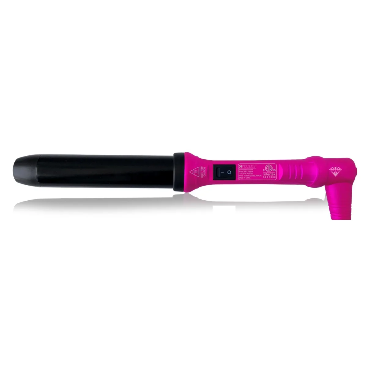 Proliss Proliss The Twister 32mm Tourmaline Ceramic Curling Wand Metallic Pink — product photo
