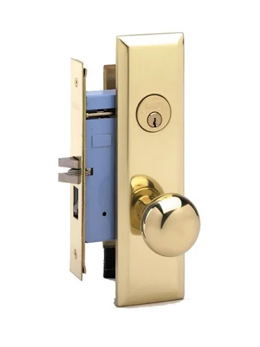 Marks USA Marks USA New Yorker 7NY10D/3 Polished Brass Right Hand Mortise Lock Knob — product photo