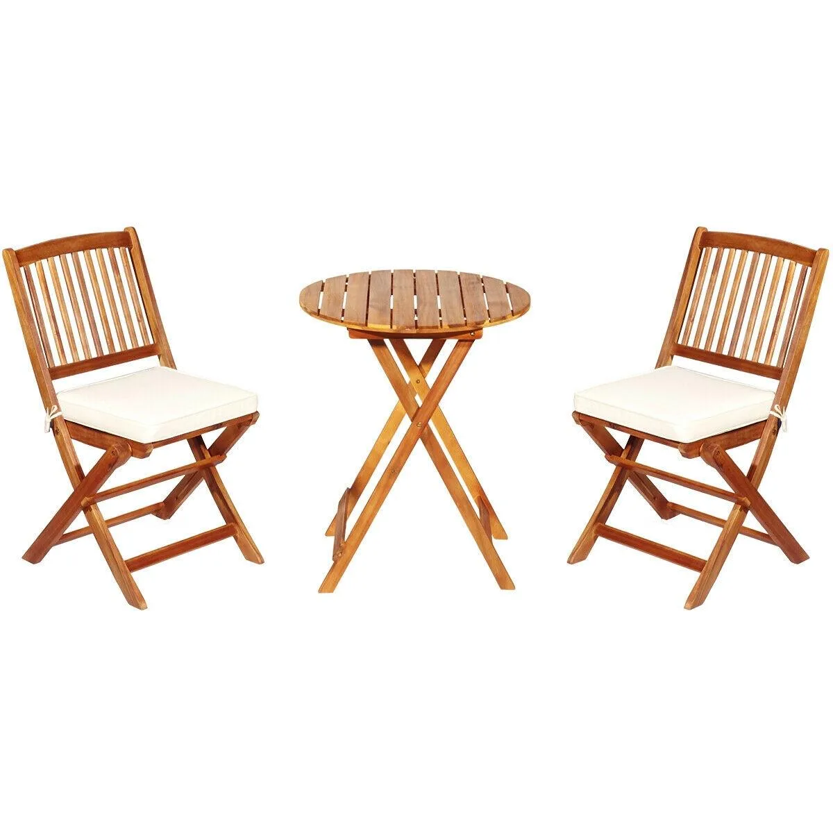 SlickBlue SlickBlue 3-Piece Patio Bistro Set White 27 lbs — product photo