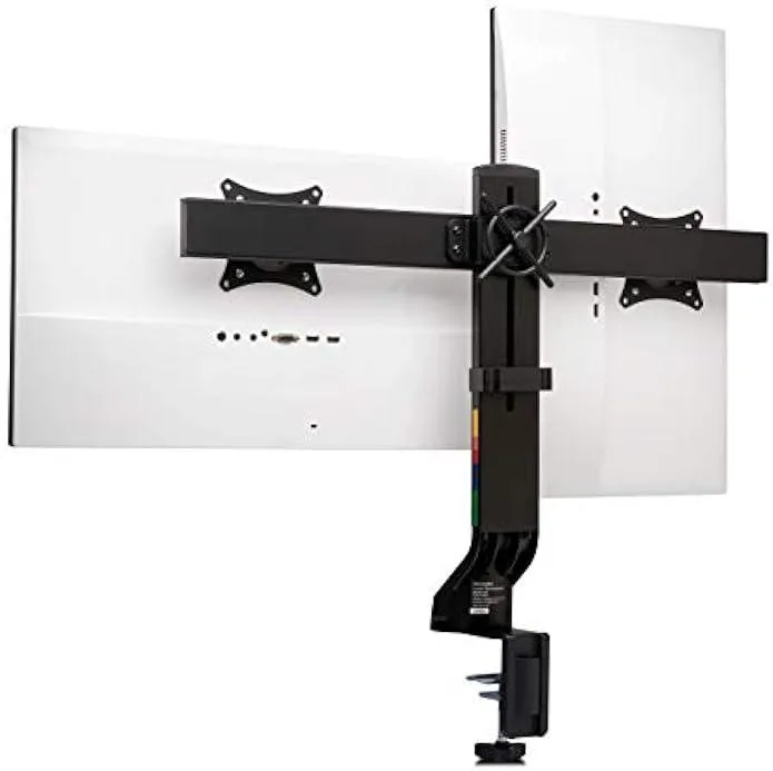 TAURKENAM TAURKENAM Dual Monitor Arm 2×32″ C-clamp/Grommet 239-470mm Black office equipment — product photo