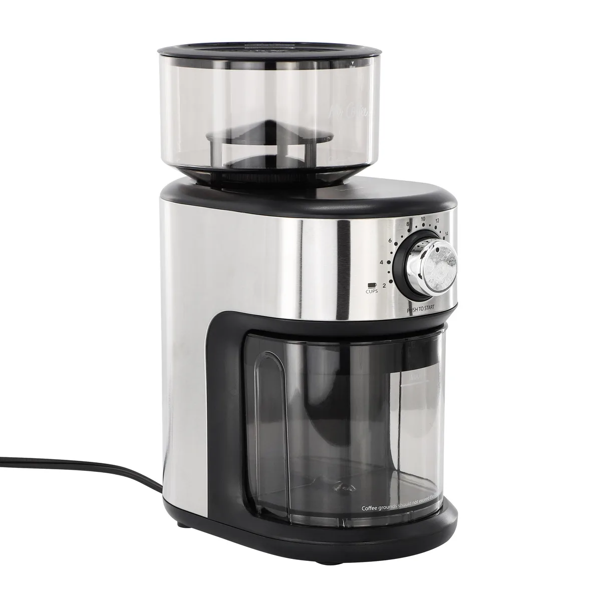 MR. COFFEE MR. COFFEE 18 Cup Automatic Burr Grinder with Removable Hopper — product photo