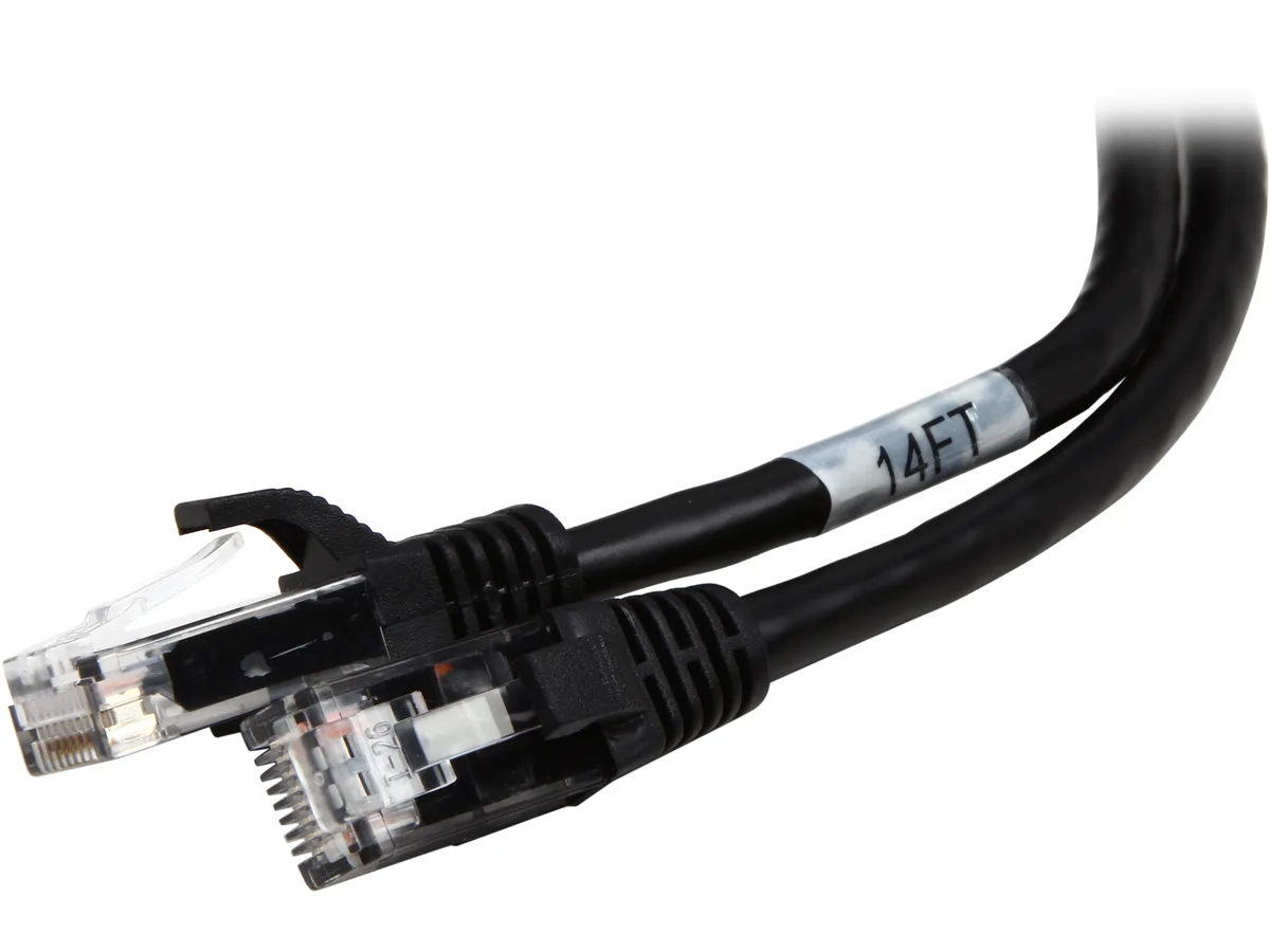 Cables To Go Cables To Go 27154 Cat6 network ethernet cable 14 ft 4.26 m black — product photo