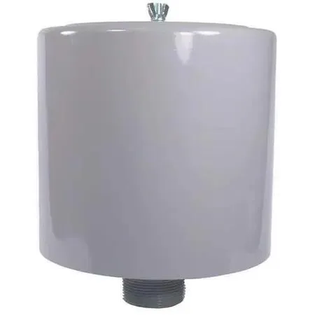Solberg F-231P-200 filter silencer, carbon steel hood, 10 inch diameter, 12.25 inch height, 2 inch MNPT outlet