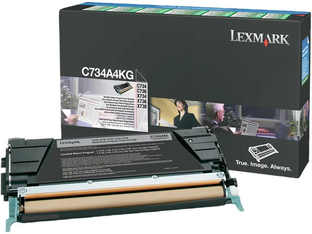 Lexmark Lexmark C734A4KG toner cartridges (genuine brands) — product photo