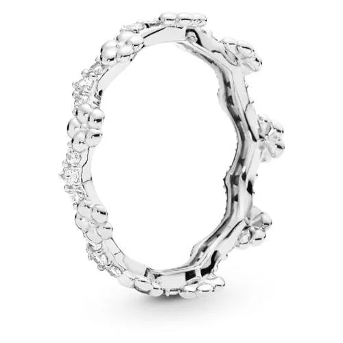 PANDORA PANDORA 197924CZ Flower Crown Ring in Pandora Rose — product photo
