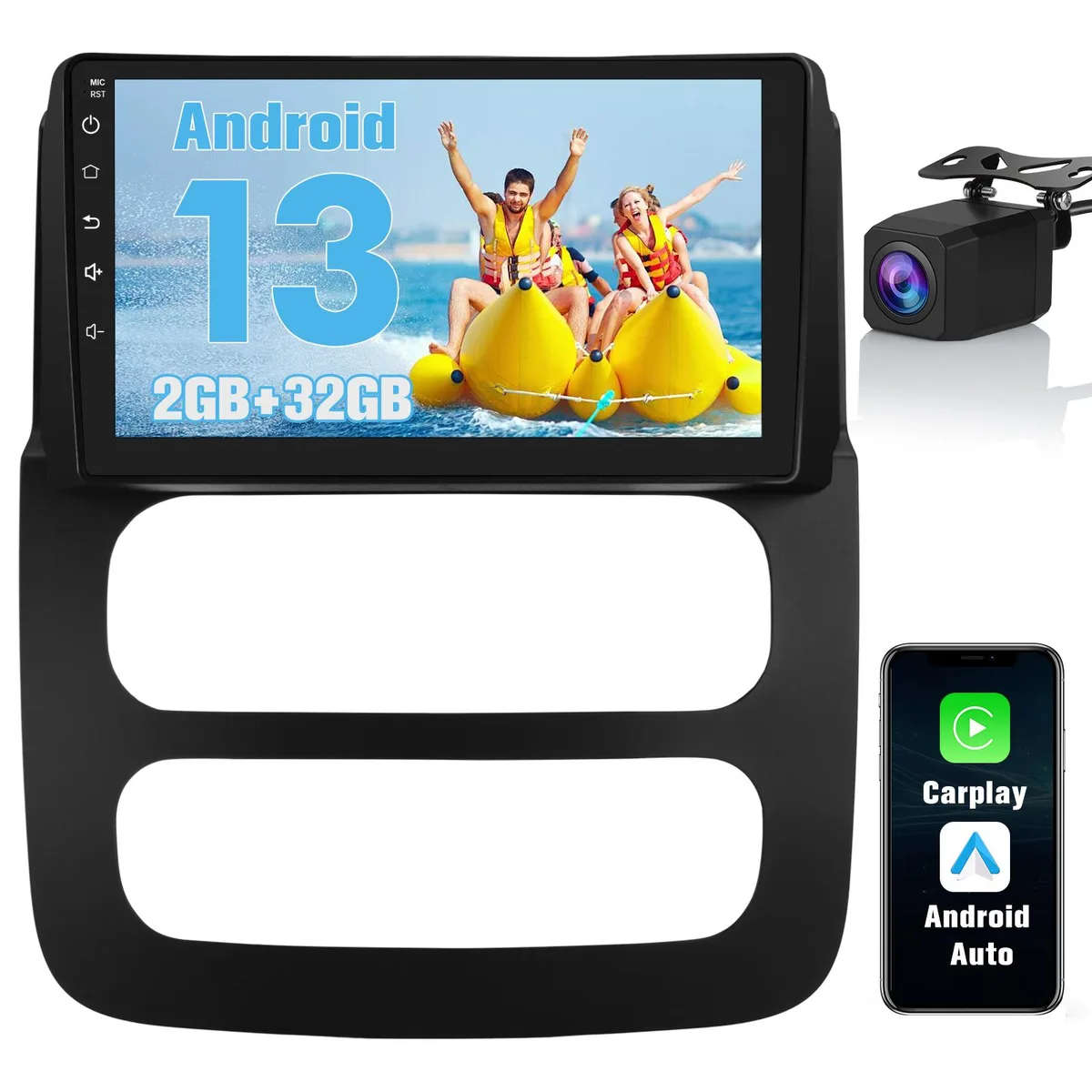 litillbuly litillbuly 2G+32G Android 13 Head Unit for Dodge RAM 2002-2005 — product photo
