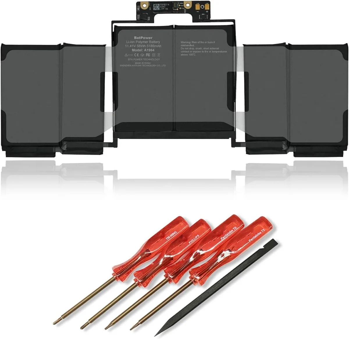 NShi NShi A1964 58Wh laptop battery for MacBook Pro 13 A1989 2018 2019 — product photo