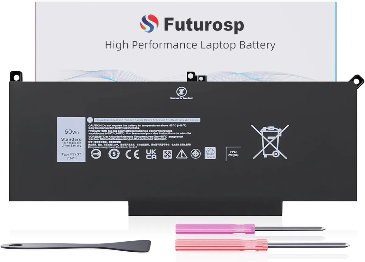 PISKEKAT PISKEKAT laptop battery 60 Wh 7.6 V 4-cell F3YGT — product photo