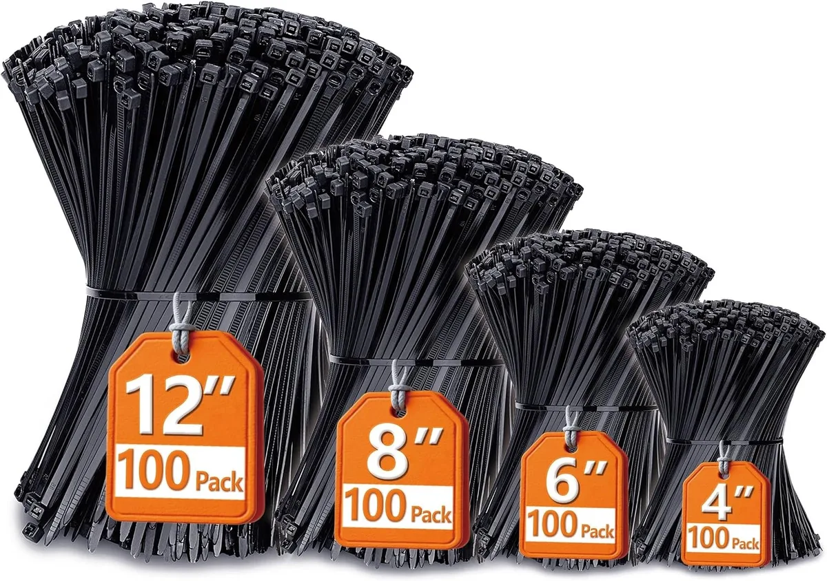 Ennovor Ennovor Cable Ties Assorted 400 Pack UV Resistant — product photo