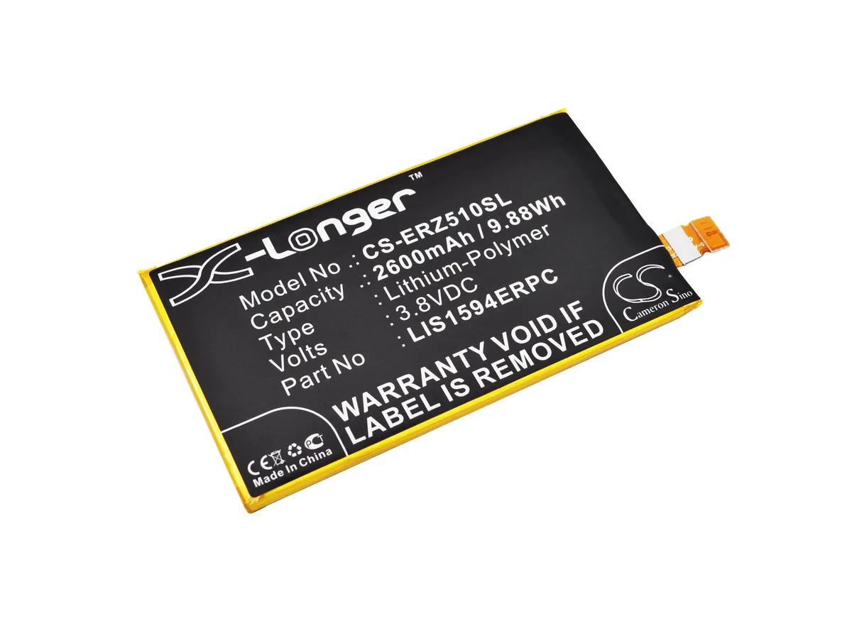 Cameron &amp; Co Cameron &amp; Co DS-CS-ERZ510SL 2.6 Ah cell phone battery — product photo