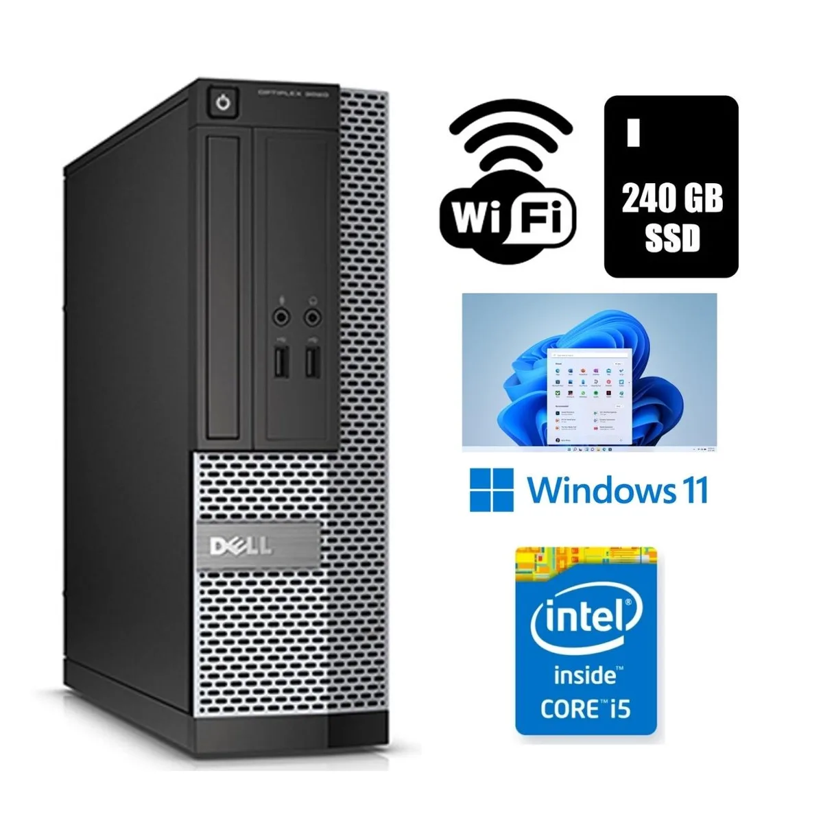 DELL Dell OptiPlex 3020 SFF Core i5 3.2 GHz 16GB DDR3 240GB SSD Windows 11 Pro — product photo