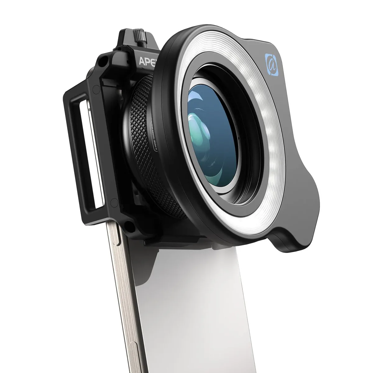  APEXEL 10-20X Macro Lens APL_36XJJ020 with 45-Mode Fill Light — product photo