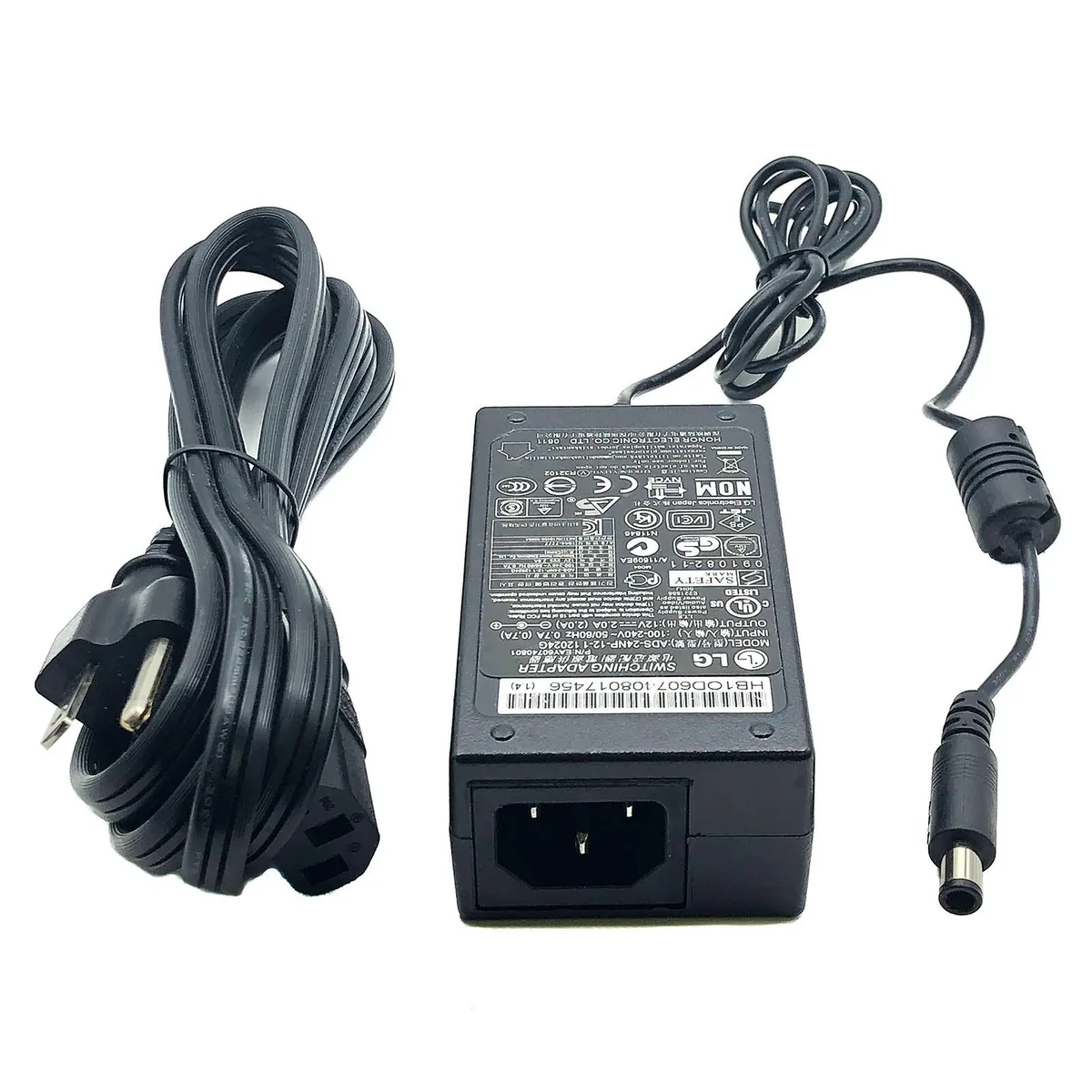 LG Electronics LG Electronics 24 W power adapter 12 V 2.0 A 6.0 x 4.4 mm — product photo