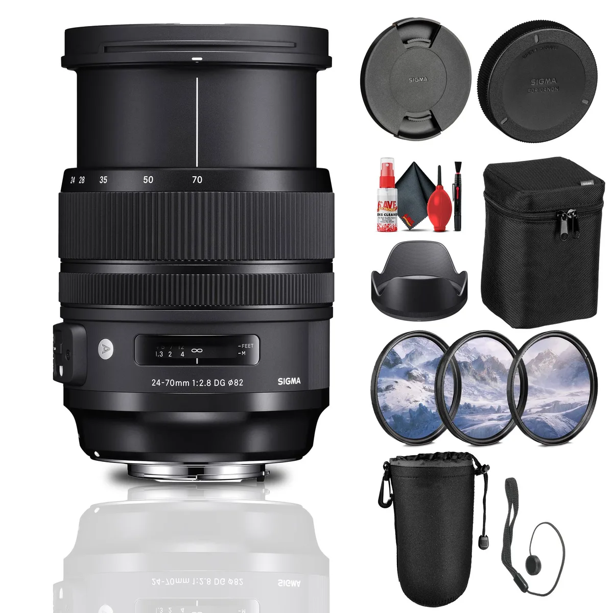 SIGMA SIGMA 24-70mm f/2.8 DG OS HSM Art for Canon EF with filter kit — product photo