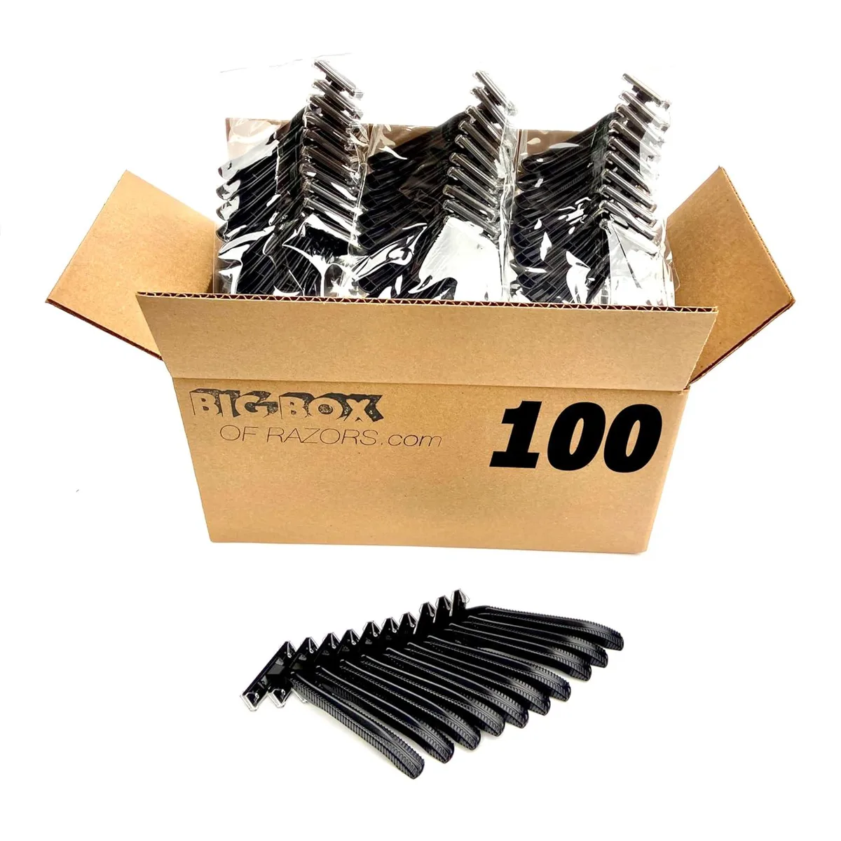 TAURKENAM TAURKENAM 100 Twin Blade Black Disposable Razors — product photo