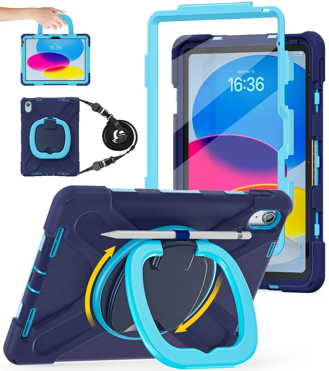  BATYUE A3354/ iPad accessory 11th/10th Gen 11/10.9 2025/2022 NavyBlue — product photo