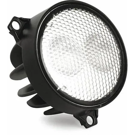 Round LED work lamp, flush mount, Deutsch connector