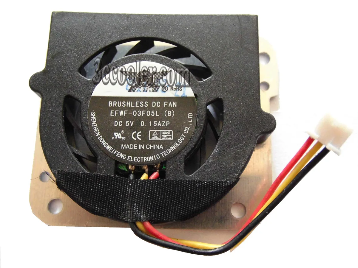 OEM Industries OEM Industries EFWF-03F05L 5V 0.15A 3-pin blower CPU cooler — product photo