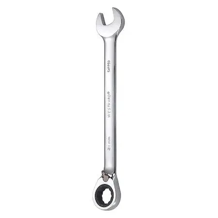 Chrome combination wrench 21mm offset head 11 inch overall length