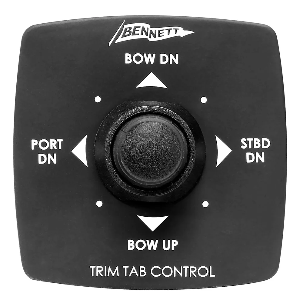 Rectangular black marine joystick control unit with central stick and front buttons
