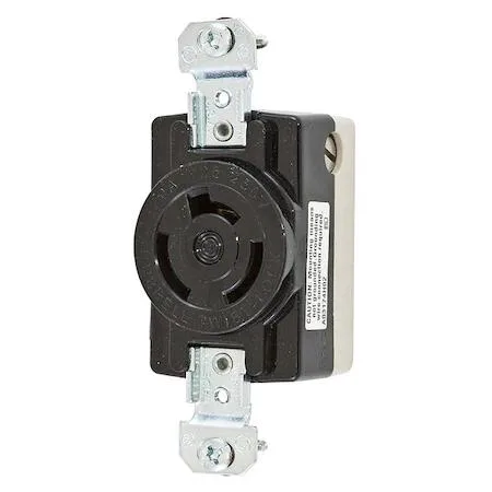 Hubbell Incorporated Hubbell Incorporated HBL7310B 20A Twist-Lock Receptacle 3P 3W 125/250VAC BK — product photo
