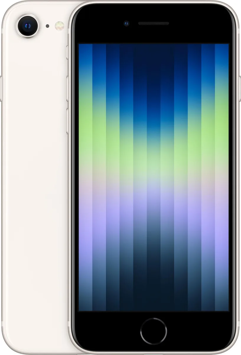 Apple Apple iPhone SE (2022) 64GB Starlight cell phones - unlocked — product photo