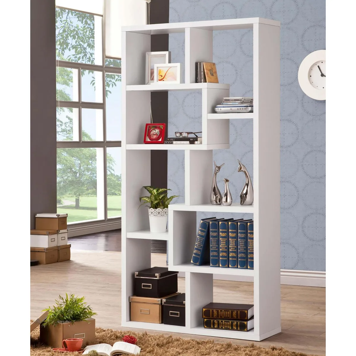tuphen tuphen Rustic Wood Floating Shelves Set of 2 Brown — product photo