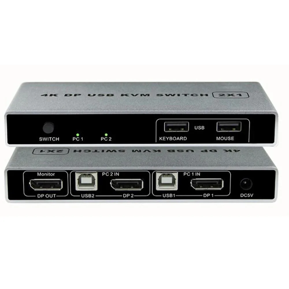 Defendwe Defendwe 2-Port DP KVM Switch 4K 60Hz 144Hz — product photo