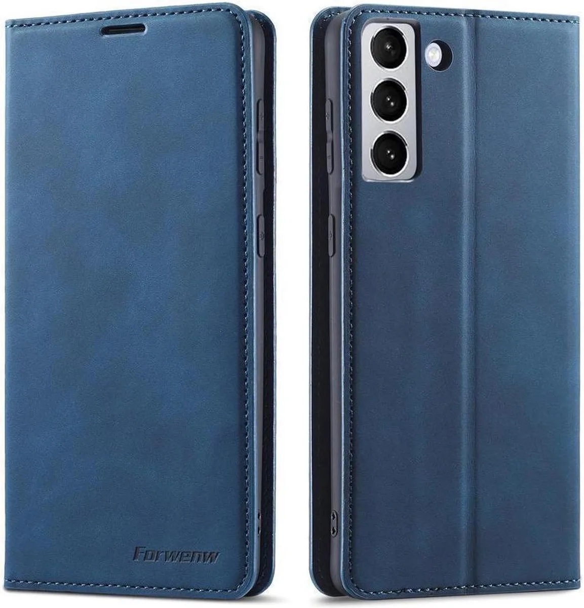 BONAEVER BONAEVER Flip Wallet Case for Samsung Galaxy S24 FE 6.7 Blue — product photo