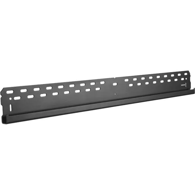 Rectangular metal wall plate, 39.3 inches wide, matte black finish