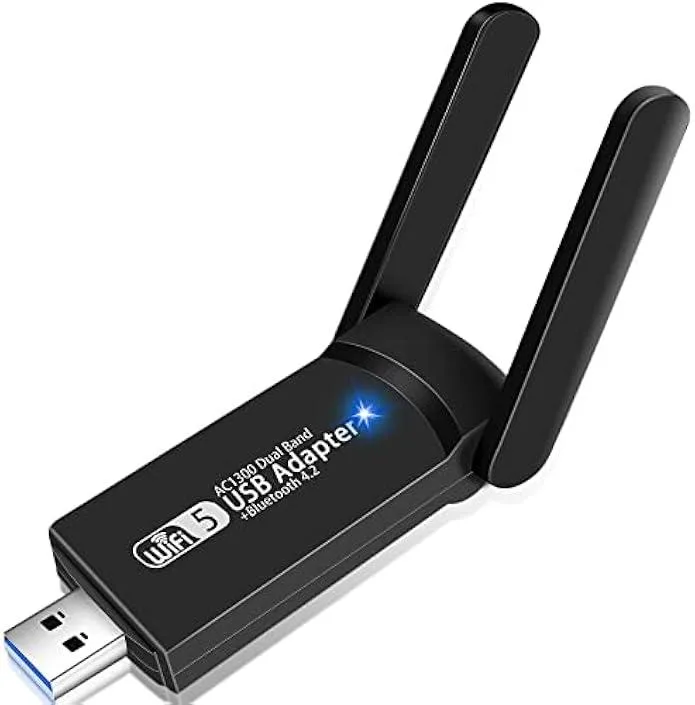 TAURKENAM TAURKENAM USB Wi-Fi Bluetooth Adapter 1300Mbps Dual Band USB 3.0 — product photo